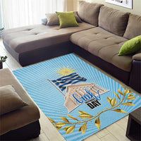Greece Independence Day Area Rug 25th March Vergina Sun