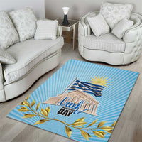 Greece Independence Day Area Rug 25th March Vergina Sun