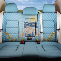 Greece Independence Day Back Car Seat Cover 25th March Vergina Sun