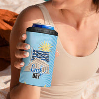 Greece Independence Day 4 in 1 Can Cooler Tumbler 25th March Vergina Sun