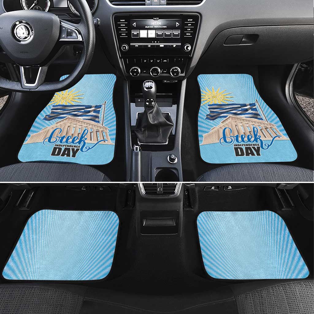 Greece Independence Day Car Mats 25th March Vergina Sun