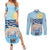 Greece Independence Day Couples Matching Summer Maxi Dress and Long Sleeve Button Shirt 25th March Vergina Sun
