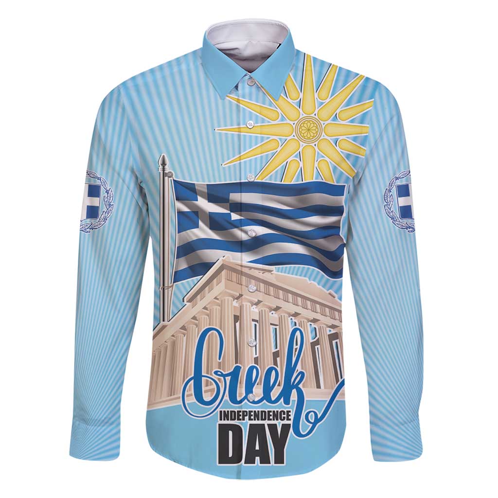 Greece Independence Day Family Matching Mermaid Dress and Hawaiian Shirt 25th March Vergina Sun