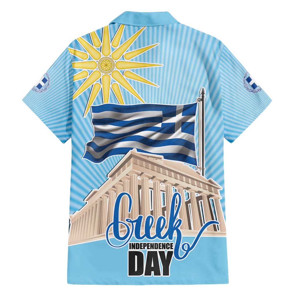 Greece Independence Day Family Matching Summer Maxi Dress and Hawaiian Shirt 25th March Vergina Sun