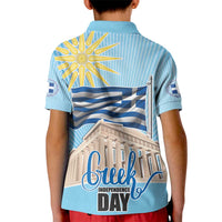 Greece Independence Day Kid Polo Shirt 25th March Vergina Sun