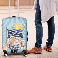 Greece Independence Day Luggage Cover 25th March Vergina Sun
