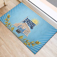 Greece Independence Day Rubber Doormat 25th March Vergina Sun