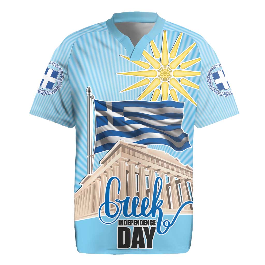 Greece Independence Day Rugby Jersey 25th March Vergina Sun