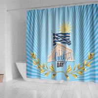 Greece Independence Day Shower Curtain 25th March Vergina Sun