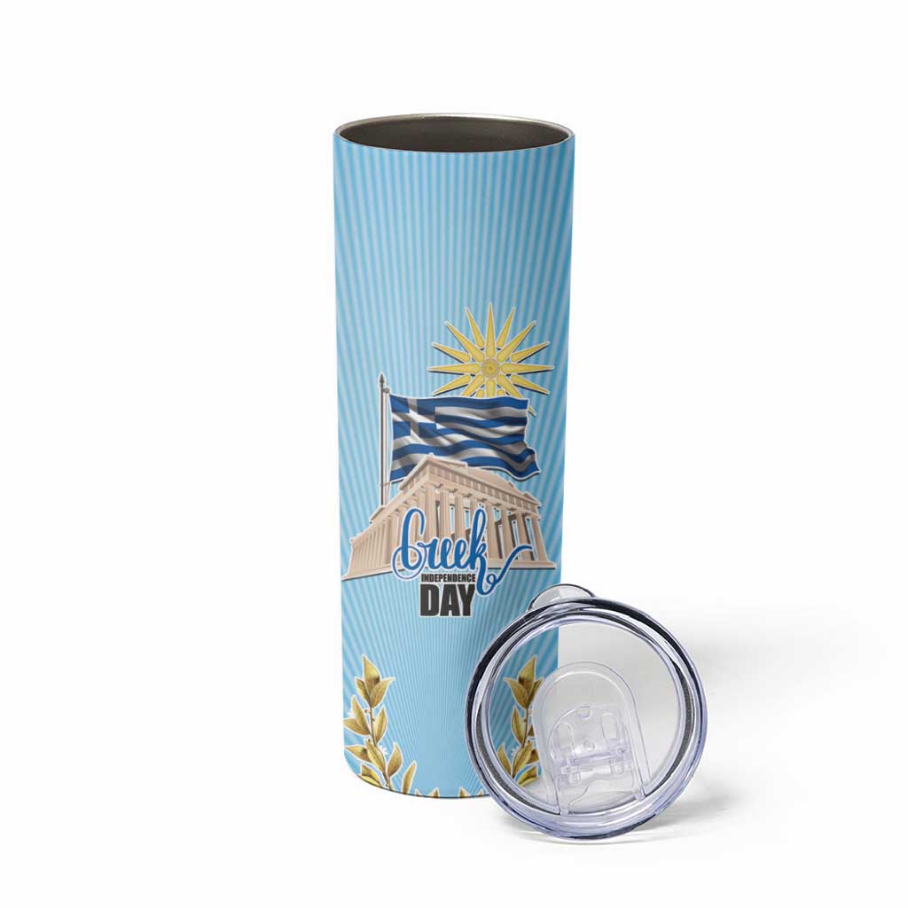 Greece Independence Day Skinny Tumbler 25th March Vergina Sun