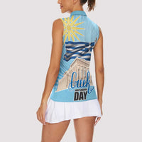 Greece Independence Day Women Sleeveless Polo Shirt 25th March Vergina Sun