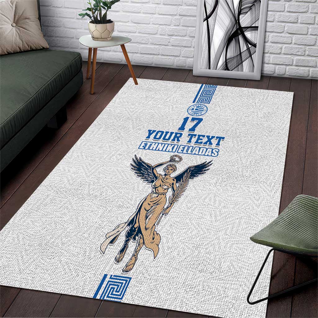 Custom Greece Football Champions Area Rug Nike Goddess of Victory