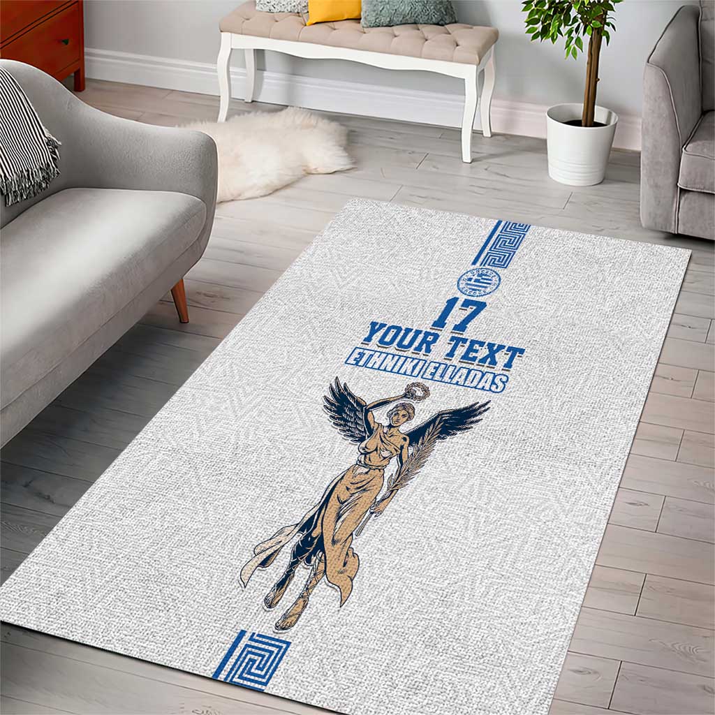 Custom Greece Football Champions Area Rug Nike Goddess of Victory