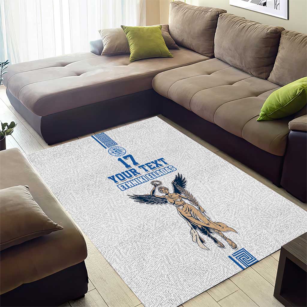 Custom Greece Football Champions Area Rug Nike Goddess of Victory
