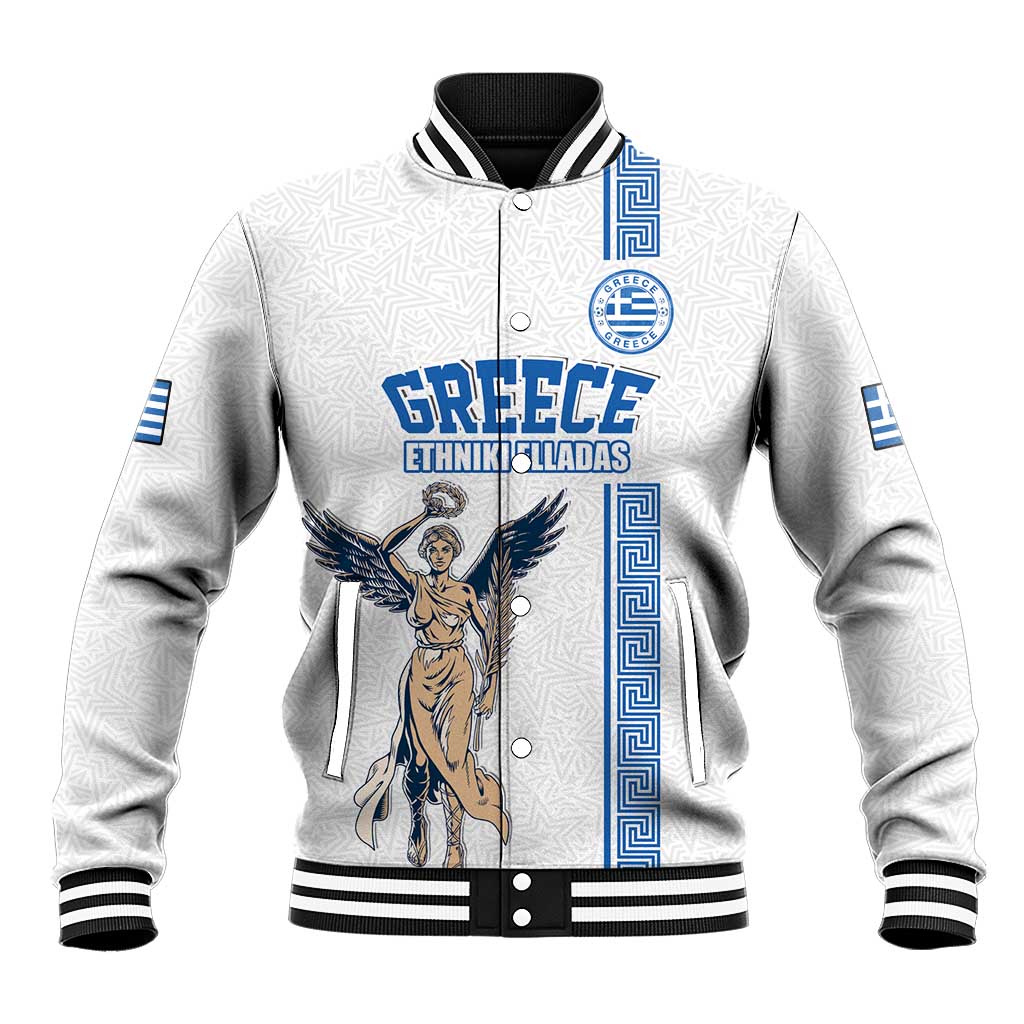 Custom Greece Football Champions Baseball Jacket Nike Goddess of Victory