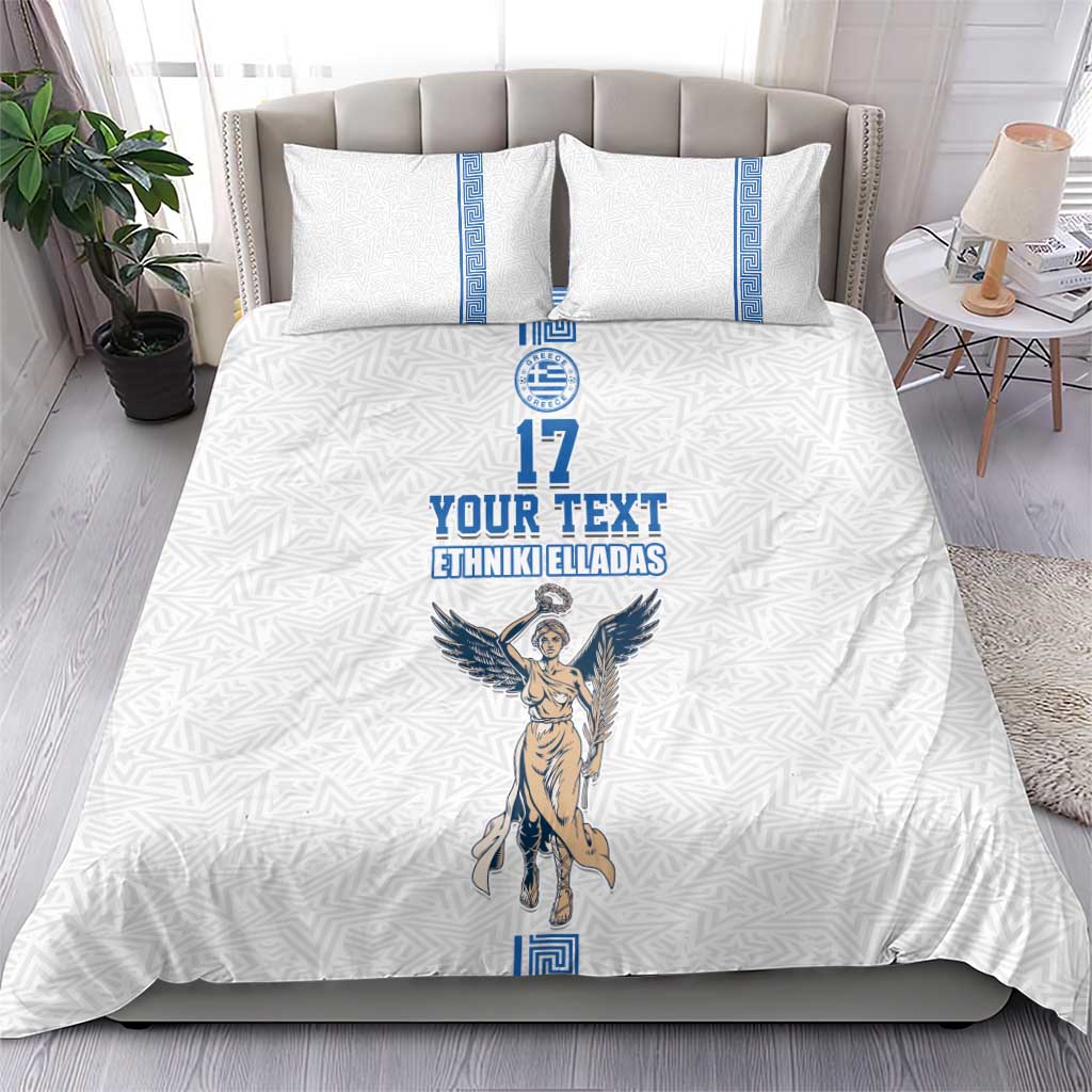 Custom Greece Football Champions Bedding Set Nike Goddess of Victory