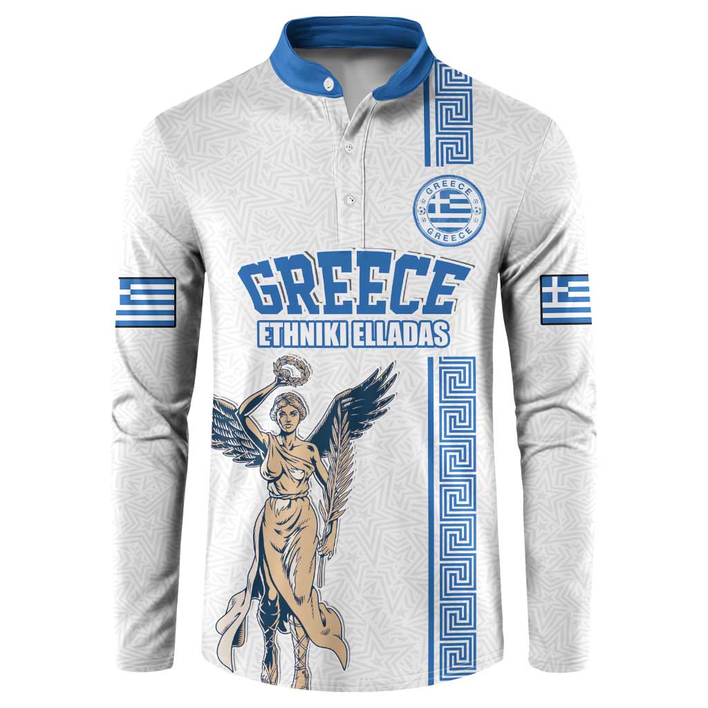 Custom Greece Football Champions Button Sweatshirt Nike Goddess of Victory