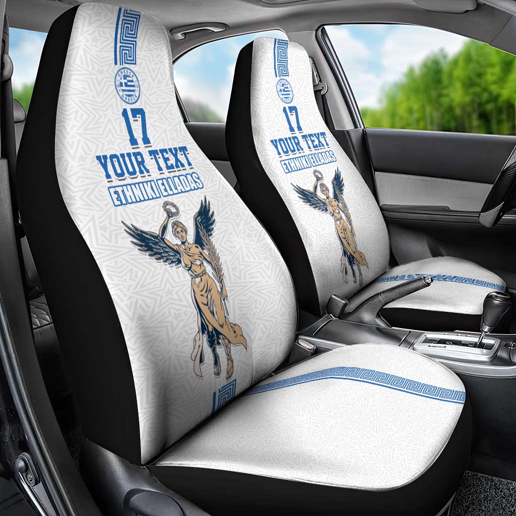 Custom Greece Football Champions Car Seat Cover Nike Goddess of Victory
