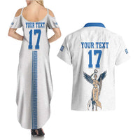 Custom Greece Football Champions Couples Matching Summer Maxi Dress and Hawaiian Shirt Nike Goddess of Victory