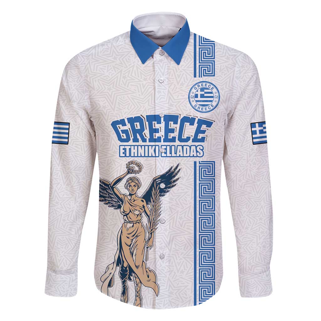 Custom Greece Football Champions Family Matching Off Shoulder Maxi Dress and Hawaiian Shirt Nike Goddess of Victory