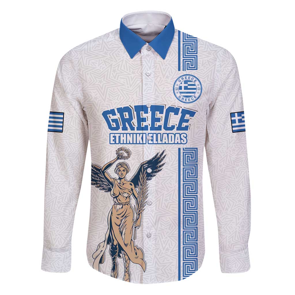 Custom Greece Football Champions Family Matching Puletasi and Hawaiian Shirt Nike Goddess of Victory