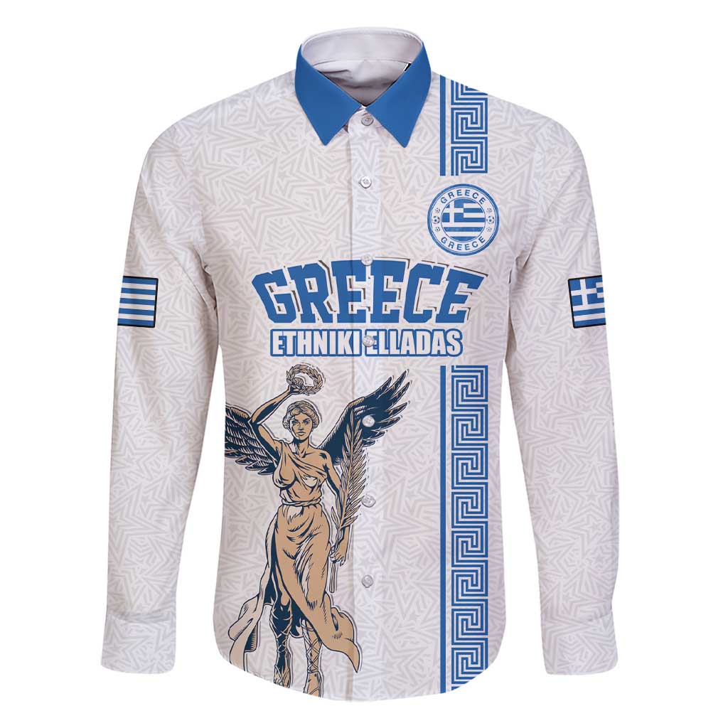 Custom Greece Football Champions Family Matching Short Sleeve Bodycon Dress and Hawaiian Shirt Nike Goddess of Victory