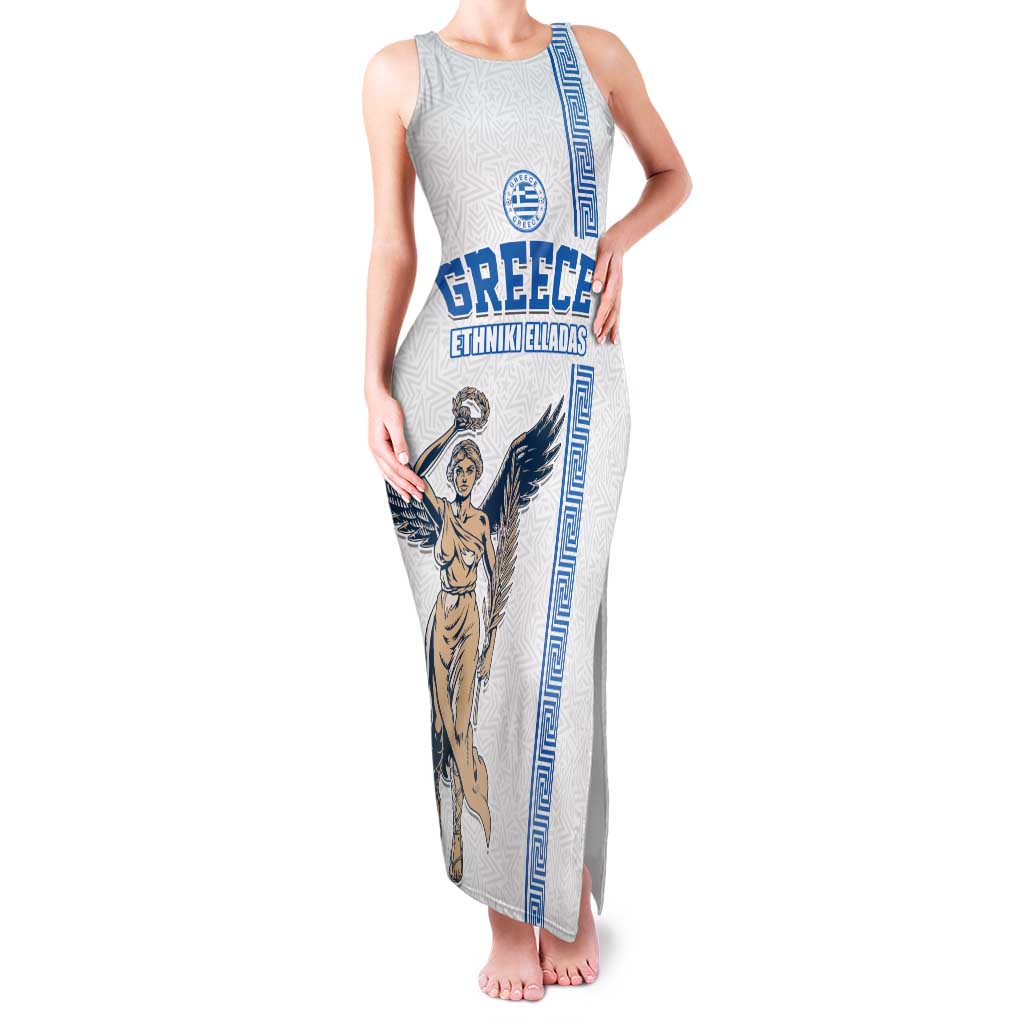 Custom Greece Football Champions Family Matching Tank Maxi Dress and Hawaiian Shirt Nike Goddess of Victory