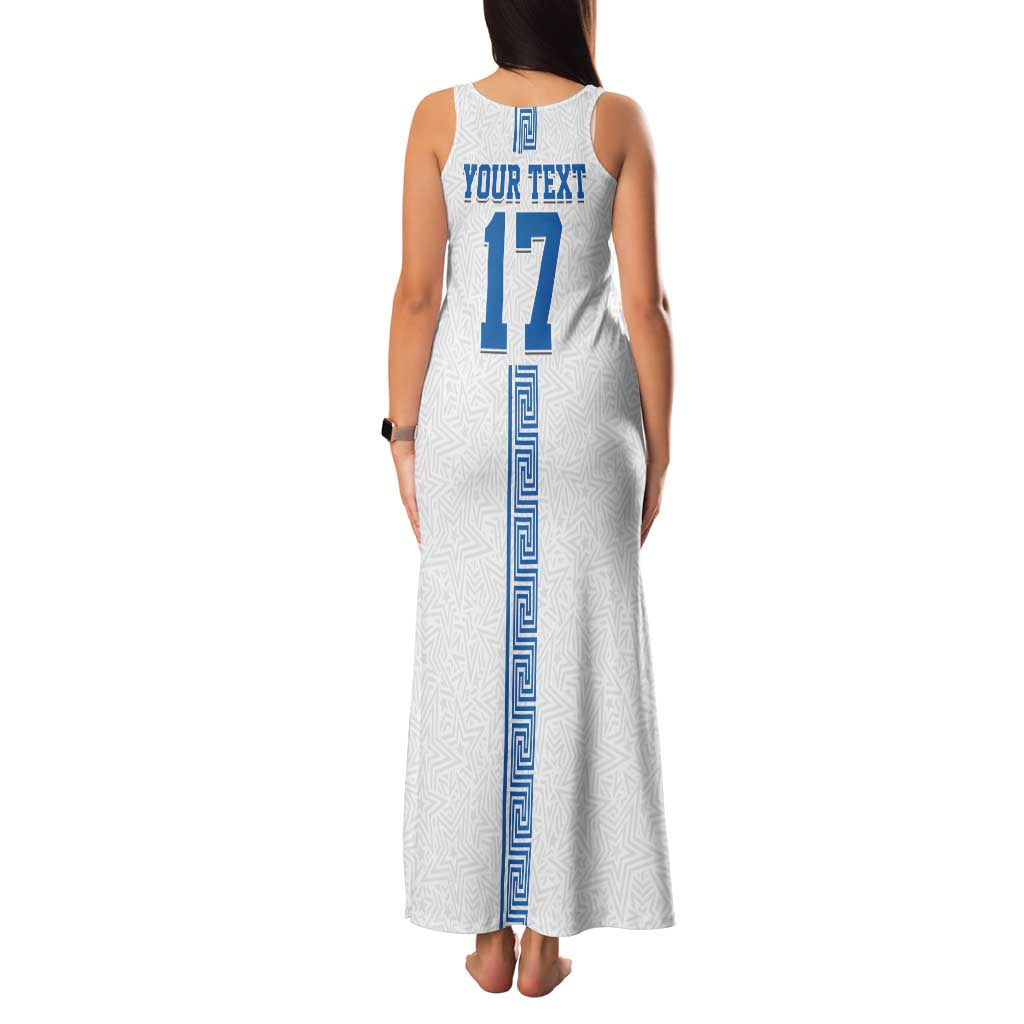 Custom Greece Football Champions Family Matching Tank Maxi Dress and Hawaiian Shirt Nike Goddess of Victory