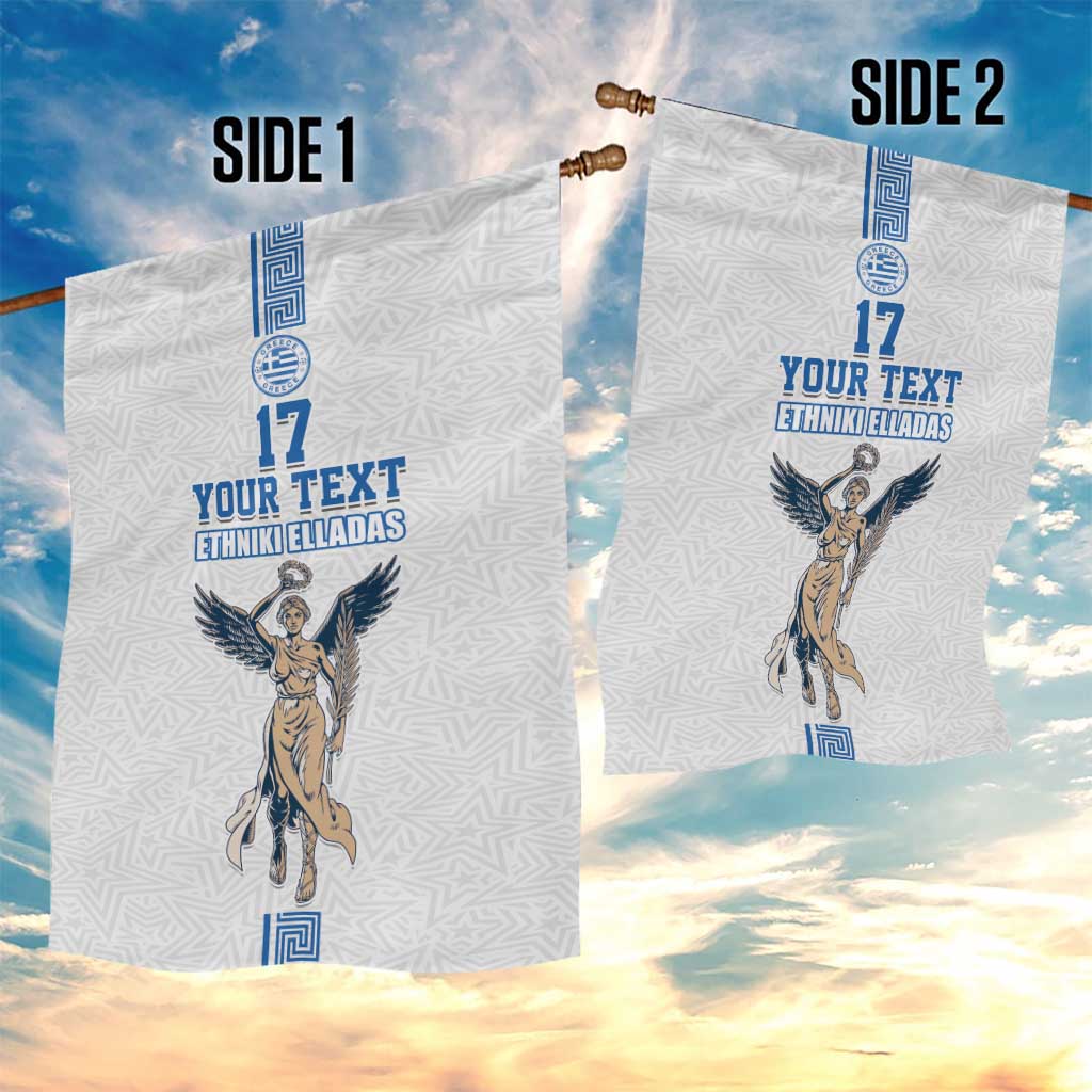 Custom Greece Football Champions Garden Flag Nike Goddess of Victory