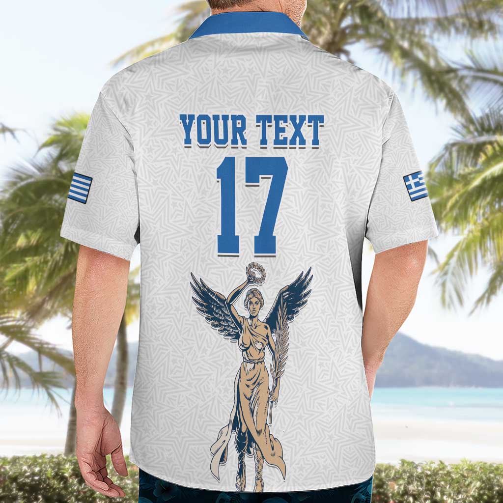 Custom Greece Football Champions Hawaiian Shirt Nike Goddess of Victory