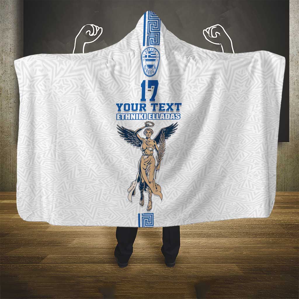 Custom Greece Football Champions Hooded Blanket Nike Goddess of Victory