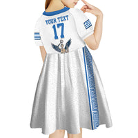Custom Greece Football Champions Kid Short Sleeve Dress Nike Goddess of Victory