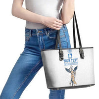 Custom Greece Football Champions Leather Tote Bag Nike Goddess of Victory