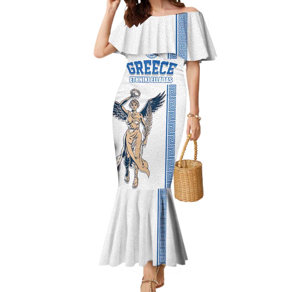 Custom Greece Football Champions Mermaid Dress Nike Goddess of Victory