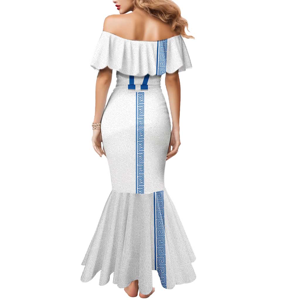Custom Greece Football Champions Mermaid Dress Nike Goddess of Victory