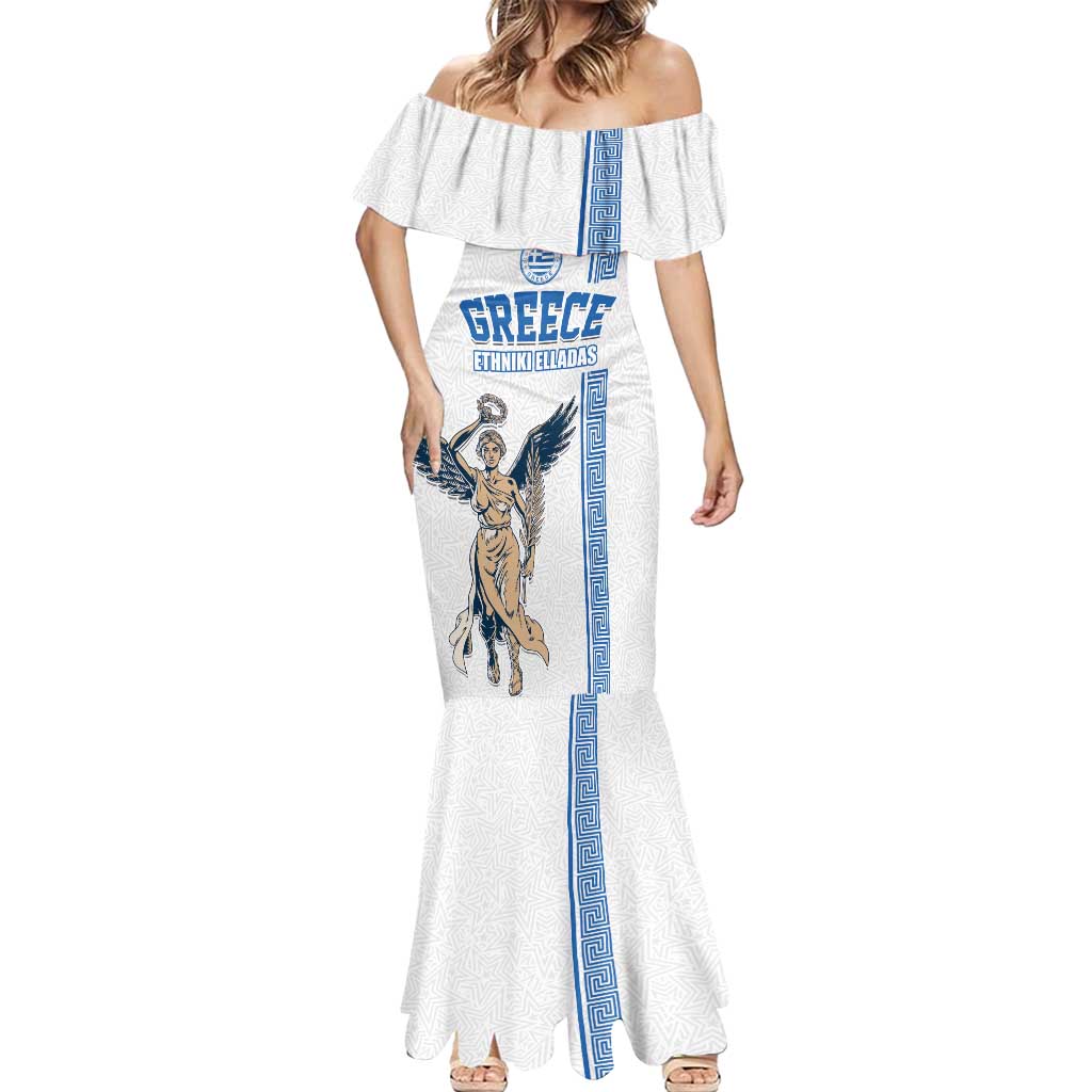 Custom Greece Football Champions Mermaid Dress Nike Goddess of Victory