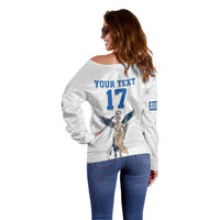Custom Greece Football Champions Off Shoulder Sweater Nike Goddess of Victory
