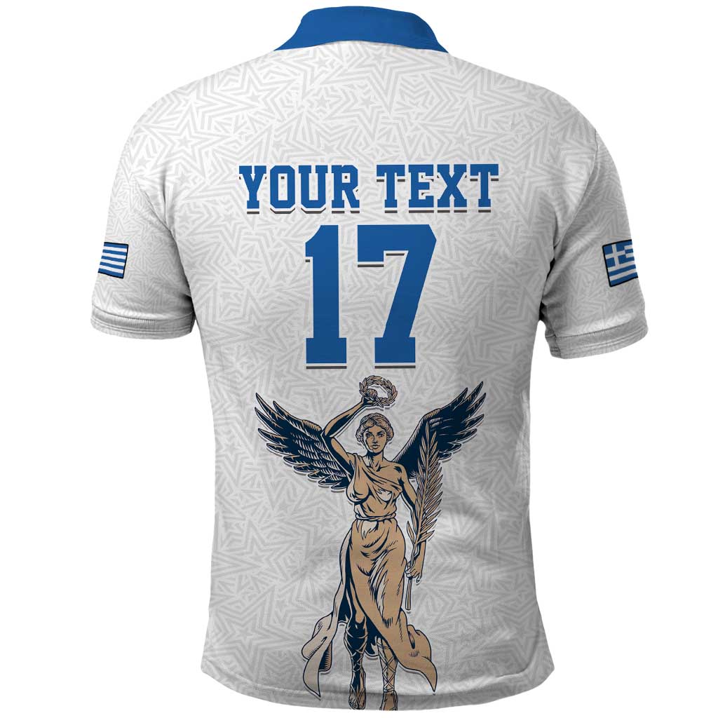 Custom Greece Football Champions Polo Shirt Nike Goddess of Victory