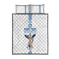 Custom Greece Football Champions Quilt Bed Set Nike Goddess of Victory