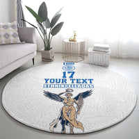 Custom Greece Football Champions Round Carpet Nike Goddess of Victory