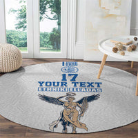 Custom Greece Football Champions Round Carpet Nike Goddess of Victory