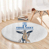Custom Greece Football Champions Round Carpet Nike Goddess of Victory
