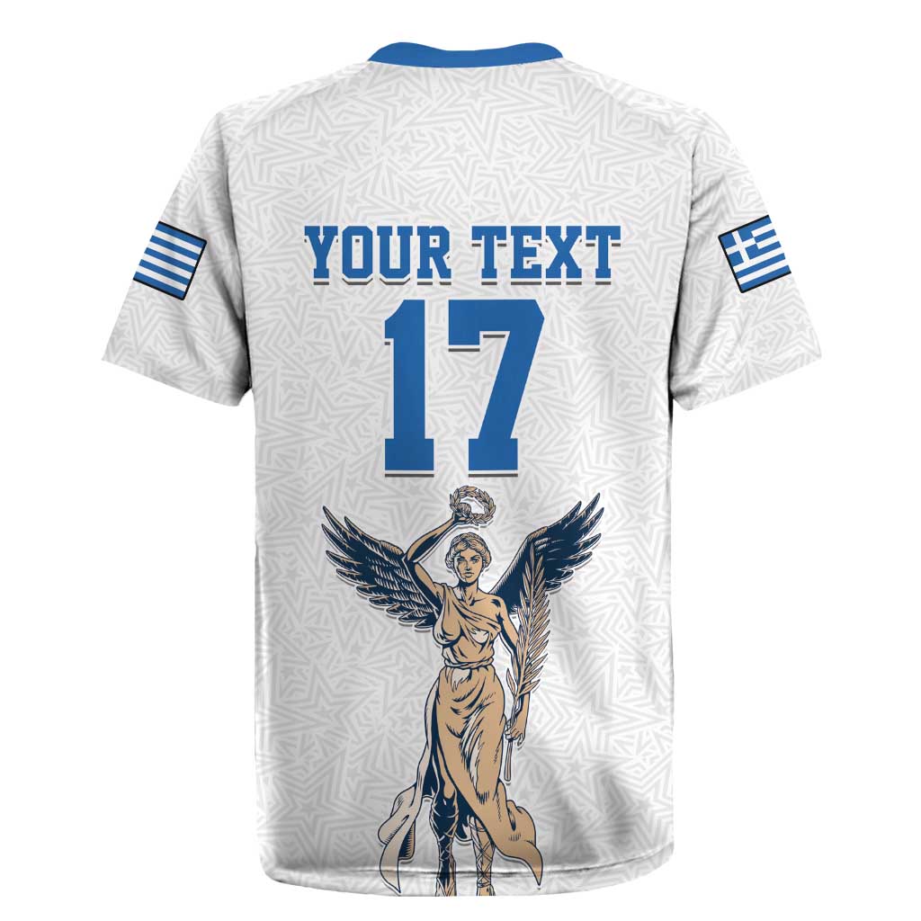 Custom Greece Football Champions Rugby Jersey Nike Goddess of Victory