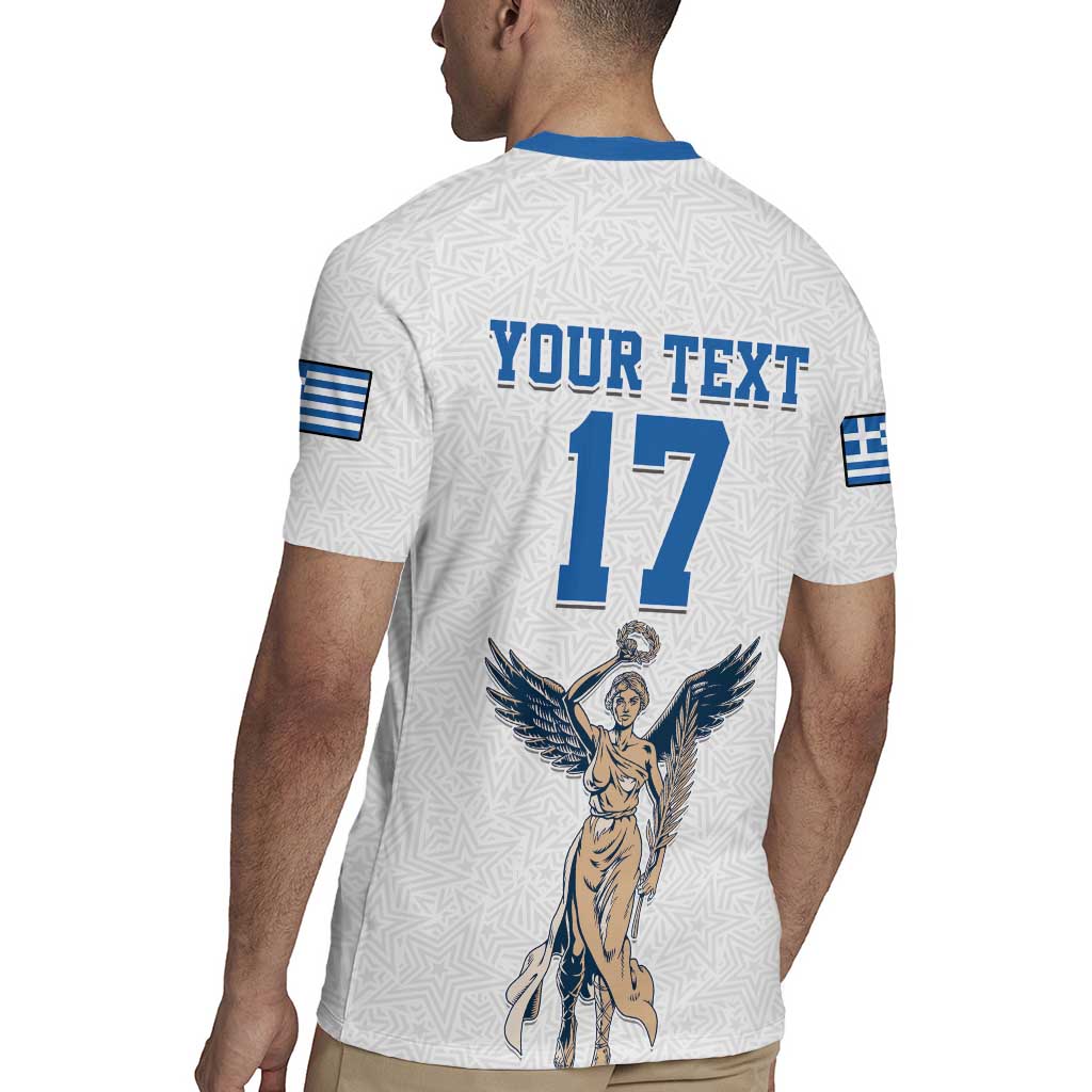 Custom Greece Football Champions Rugby Jersey Nike Goddess of Victory