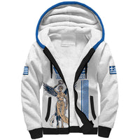 Custom Greece Football Champions Sherpa Hoodie Nike Goddess of Victory