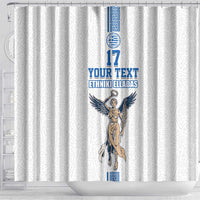 Custom Greece Football Champions Shower Curtain Nike Goddess of Victory