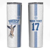 Custom Greece Football Champions Skinny Tumbler Nike Goddess of Victory