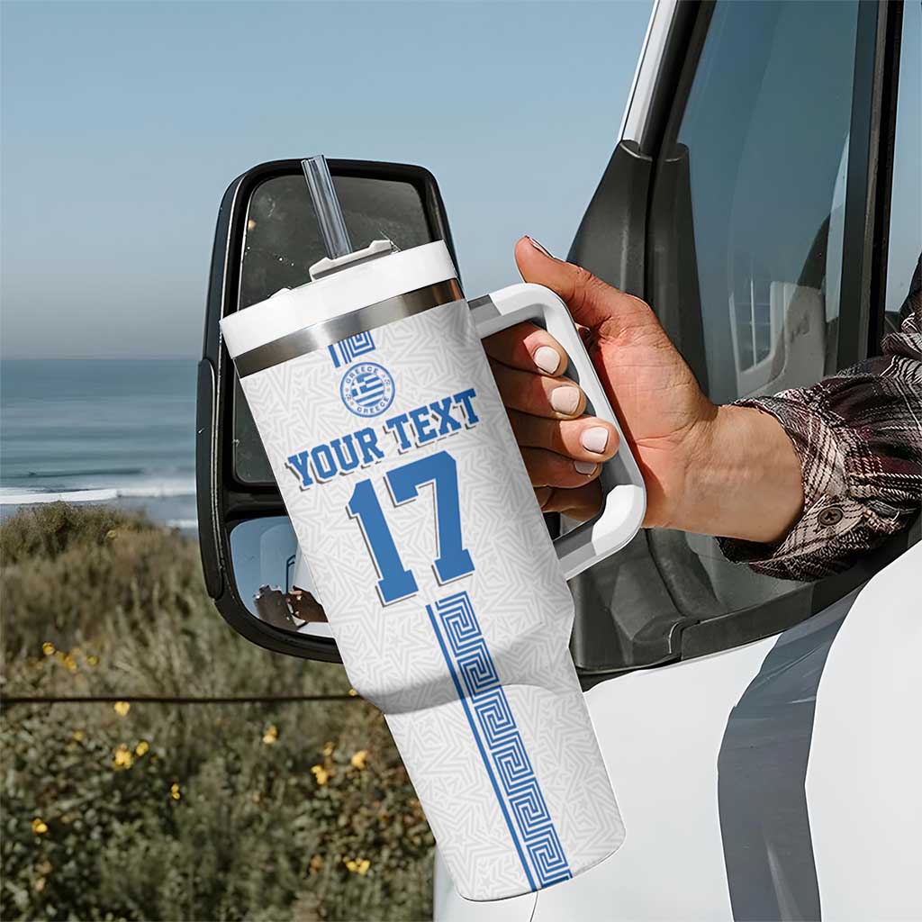Custom Greece Football Champions Tumbler With Handle Nike Goddess of Victory