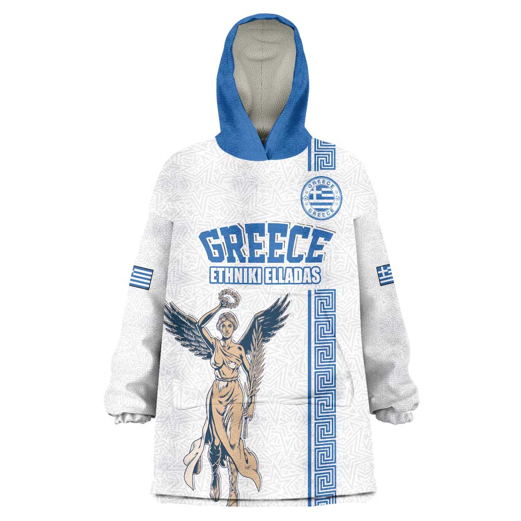 Custom Greece Football Champions Wearable Blanket Hoodie Nike Goddess of Victory