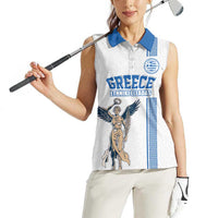 Custom Greece Football Champions Women Sleeveless Polo Shirt Nike Goddess of Victory